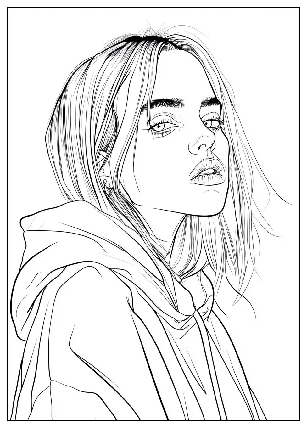 Kolorowanki Do Druku Billie Eilish 11