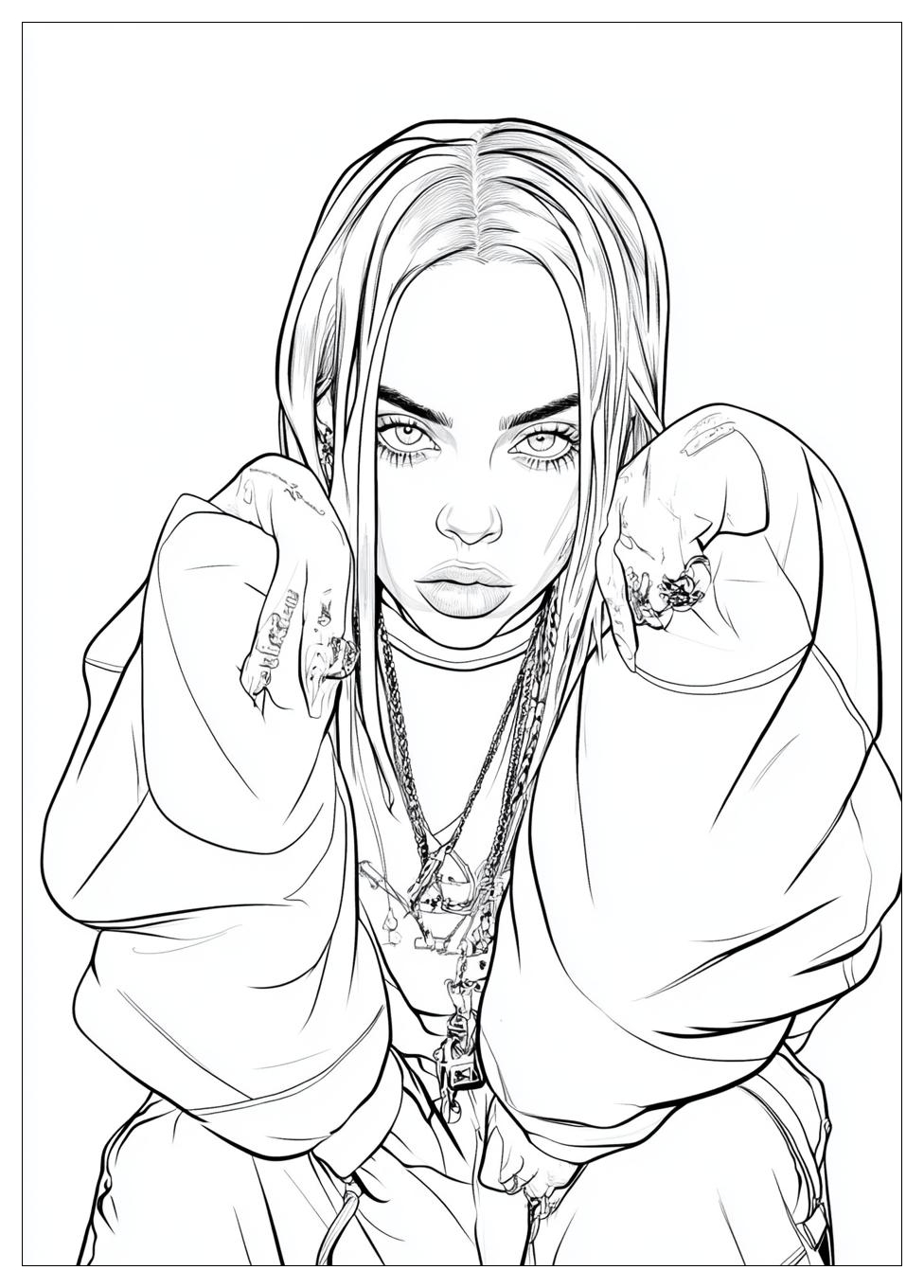 Kolorowanki Do Druku Billie Eilish 12