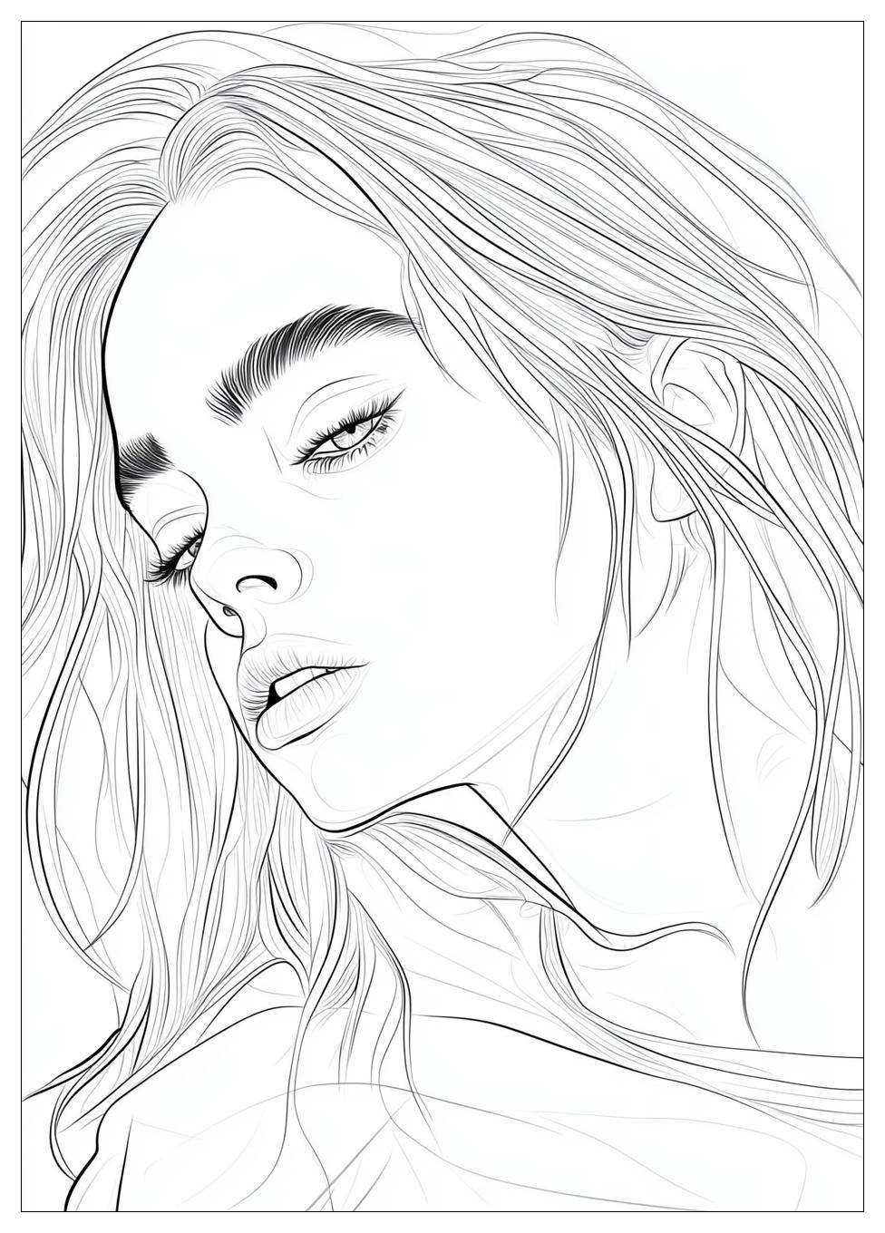 Kolorowanki Do Druku Billie Eilish 16