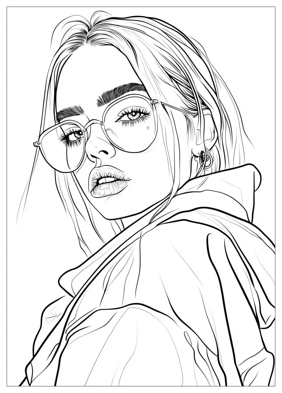 Kolorowanki Do Druku Billie Eilish 20
