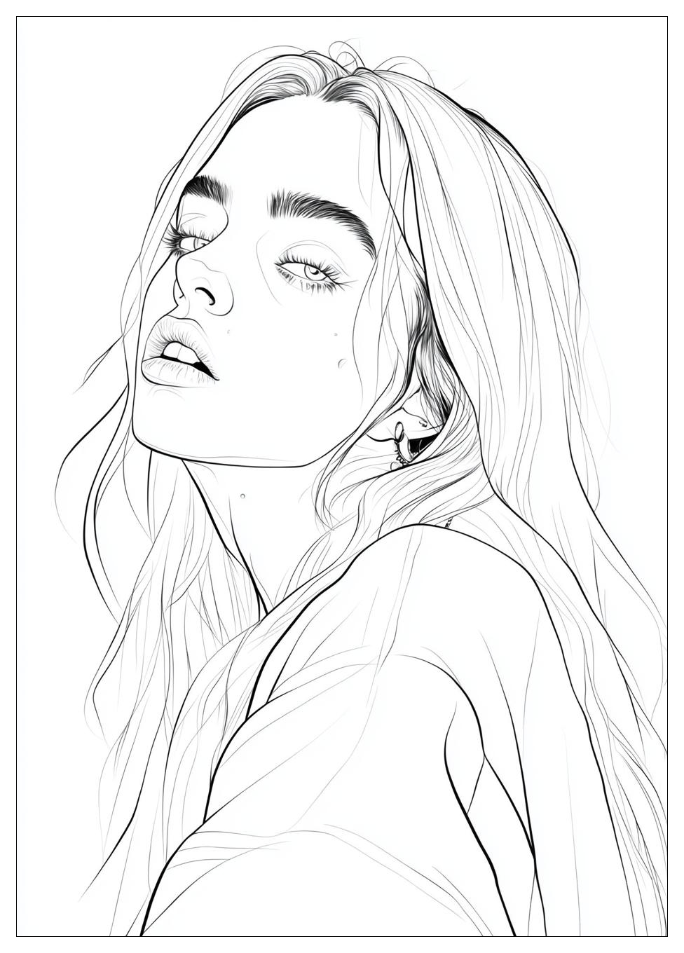 Kolorowanki Do Druku Billie Eilish 21