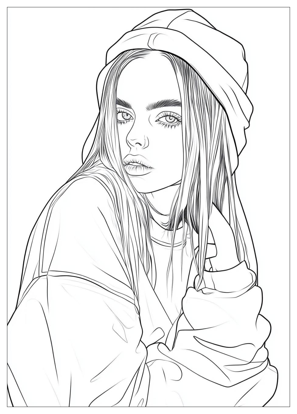 Kolorowanki Do Druku Billie Eilish 24