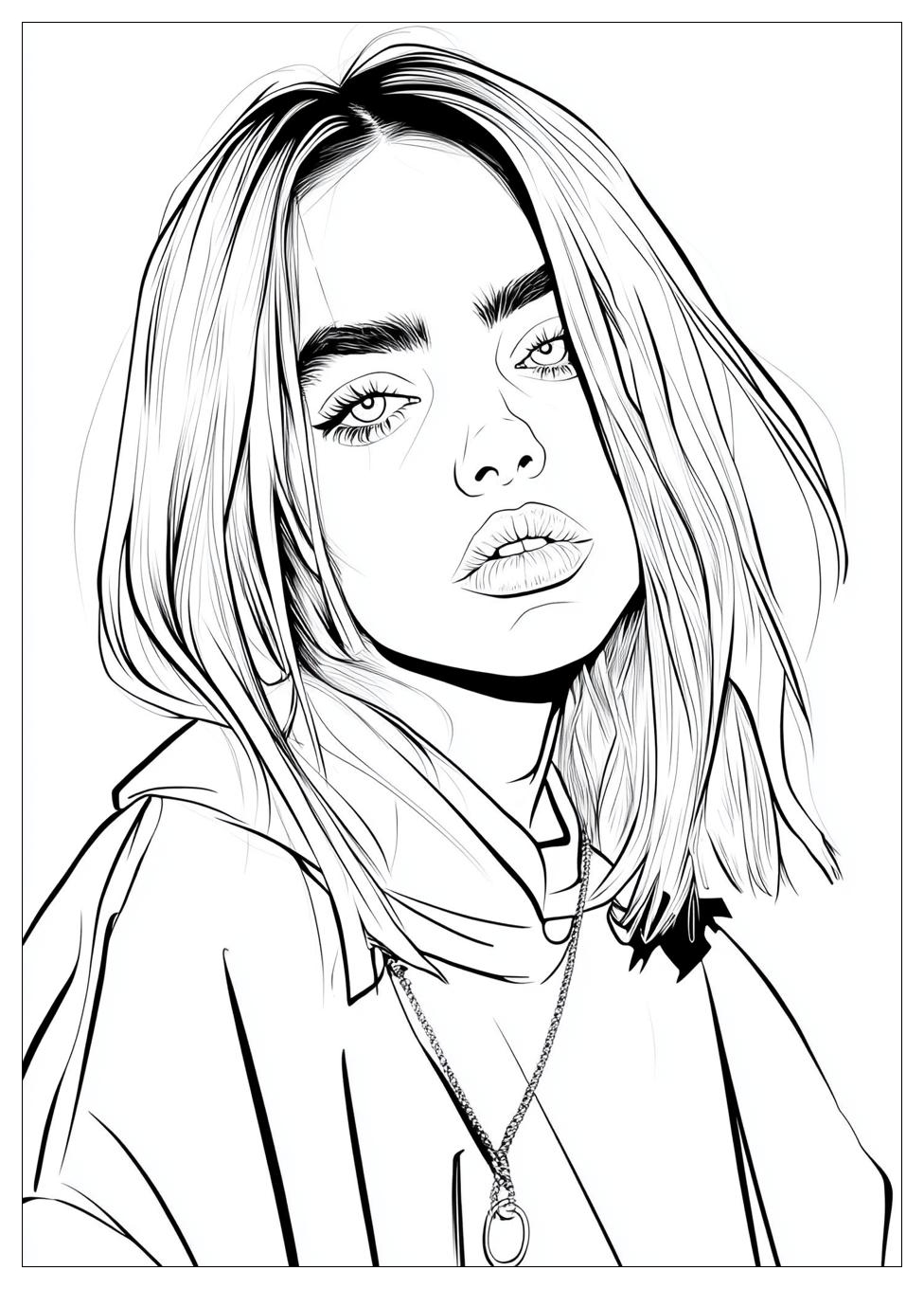 Kolorowanki Do Druku Billie Eilish 8