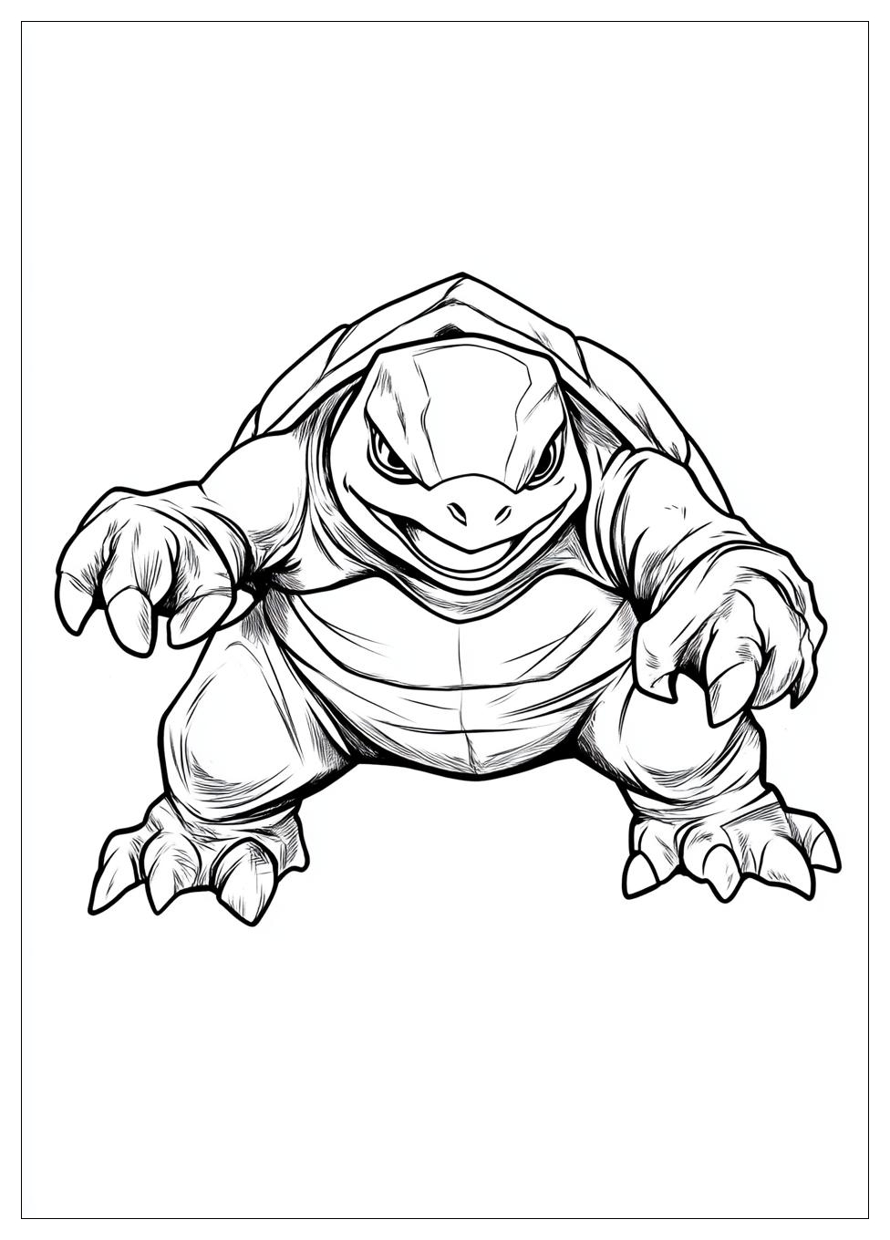 Kolorowanki Do Druku Blastoise 1