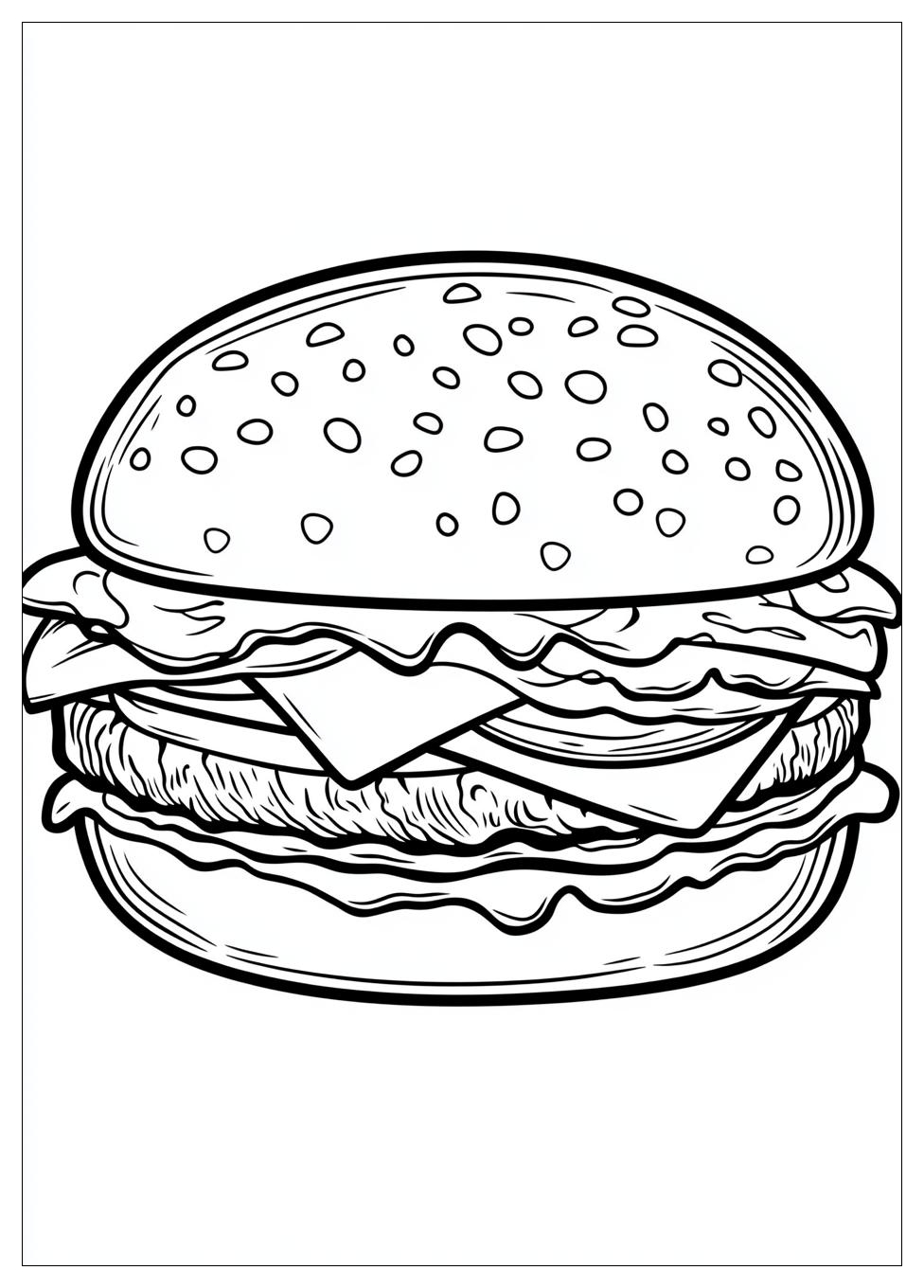 Kolorowanki Do Druku Burger 1