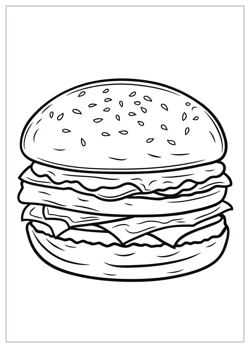 Kolorowanki Do Druku Burger 11