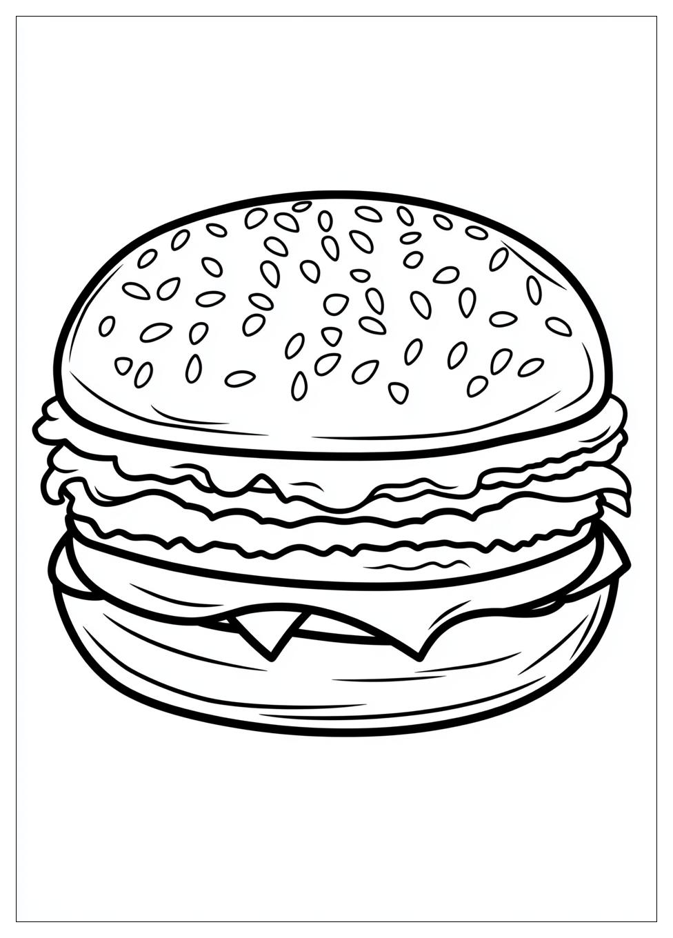 Kolorowanki Do Druku Burger 14