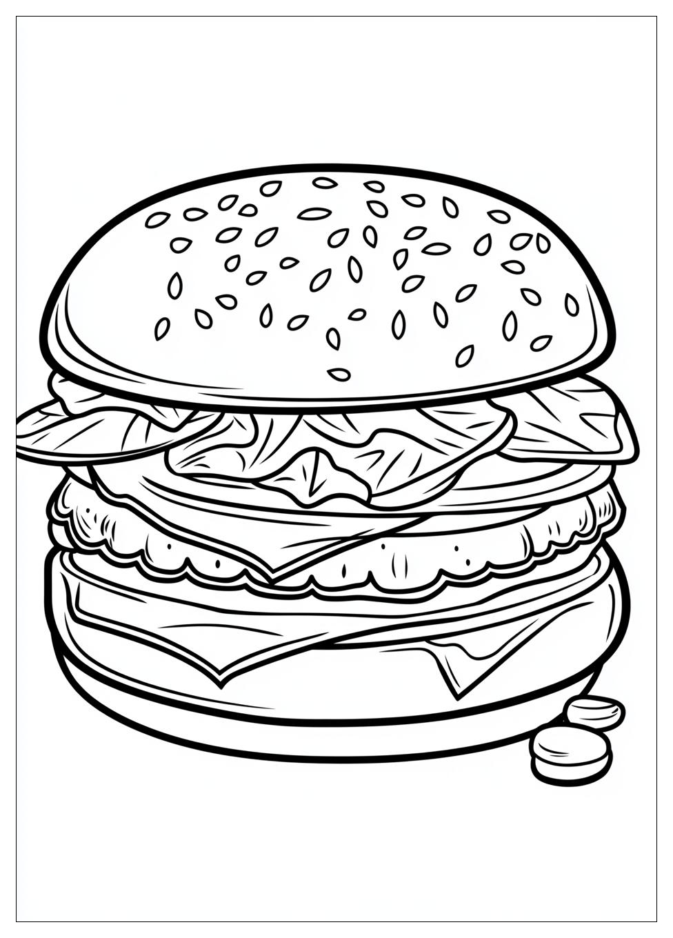 Kolorowanki Do Druku Burger 15