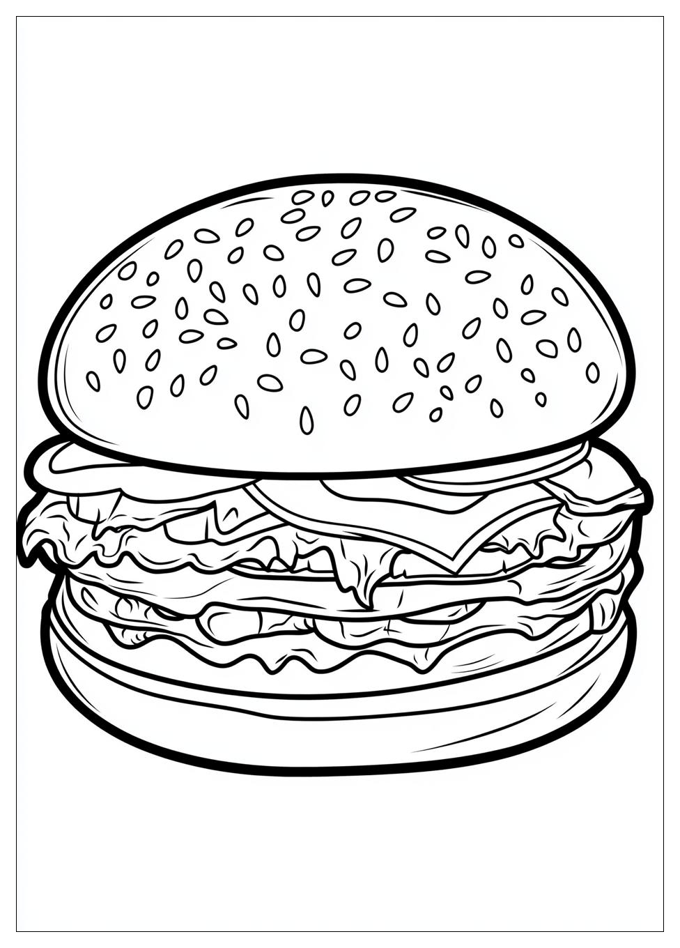 Kolorowanki Do Druku Burger 16