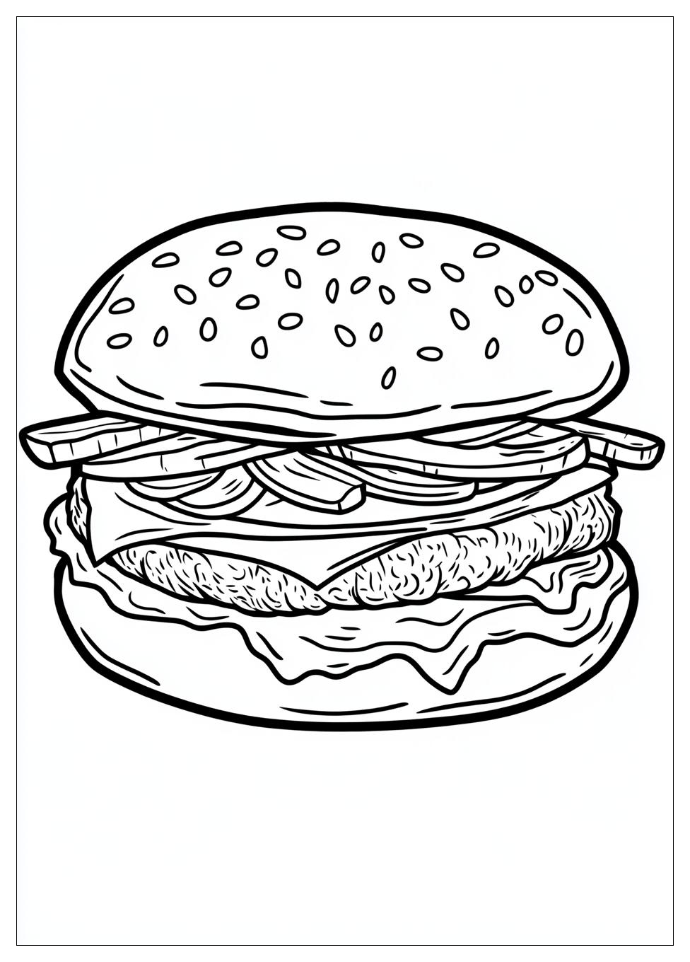 Kolorowanki Do Druku Burger 17