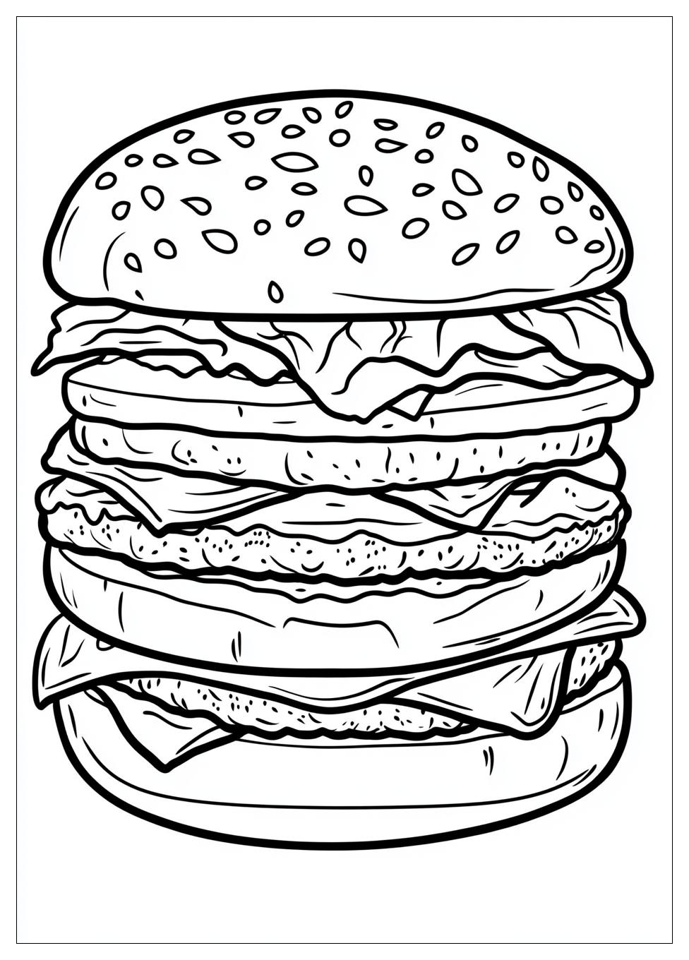 Kolorowanki Do Druku Burger 18