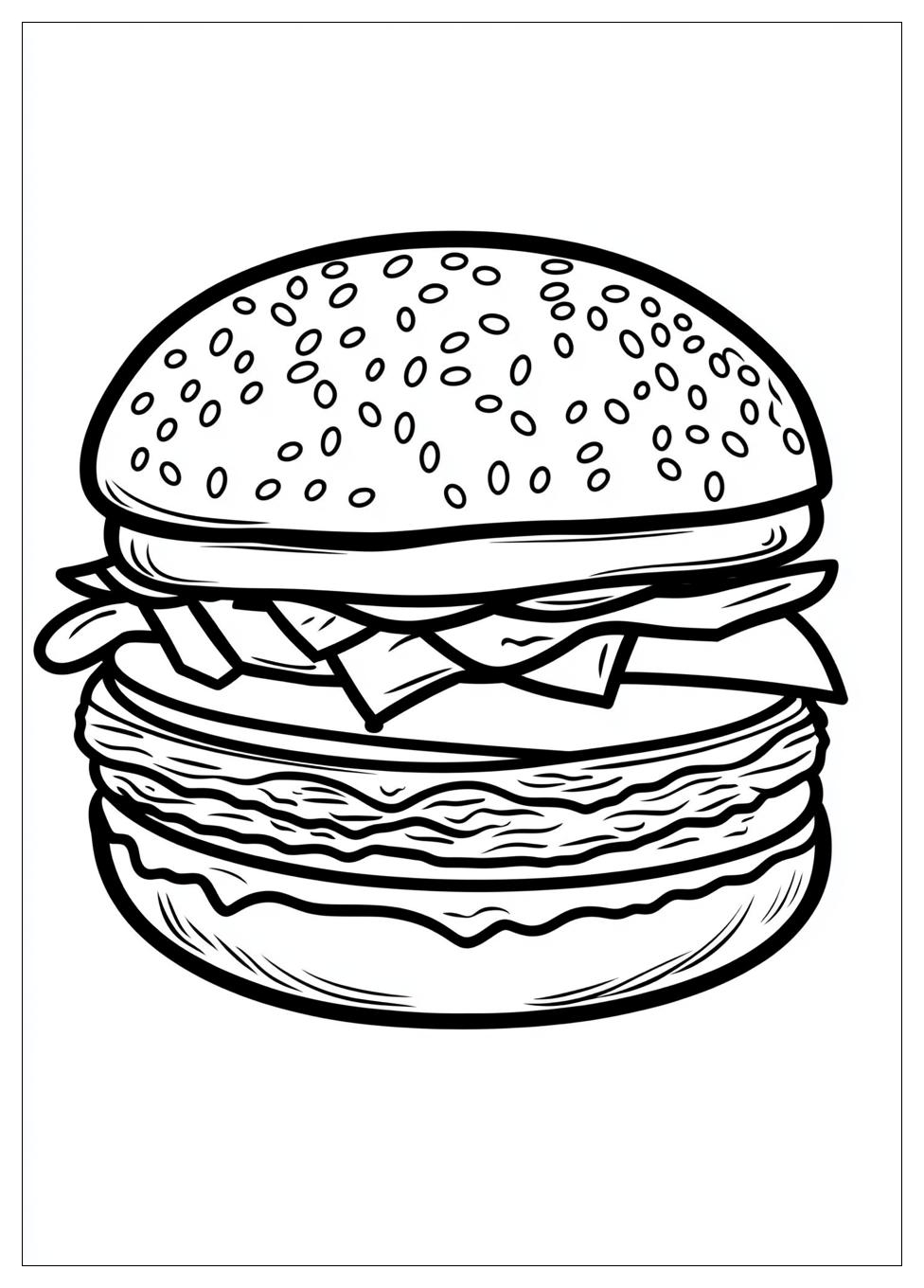 Kolorowanki Do Druku Burger 2