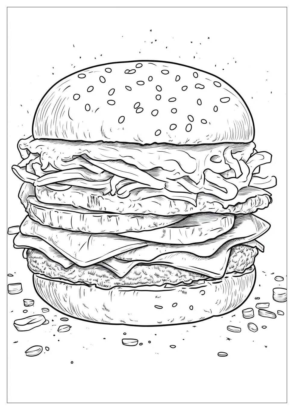 Kolorowanki Do Druku Burger 21