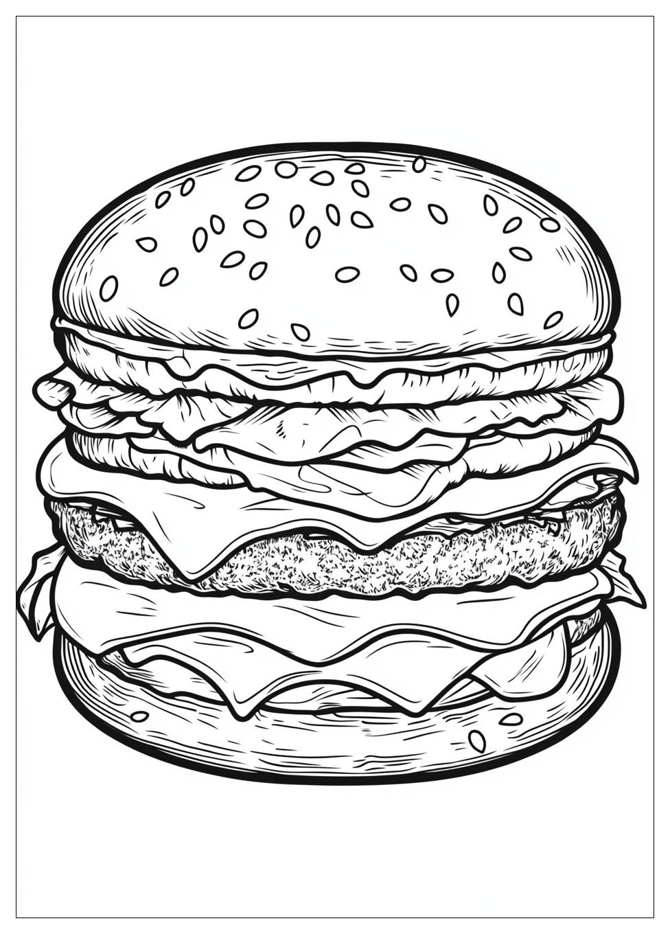 Kolorowanki Do Druku Burger 24