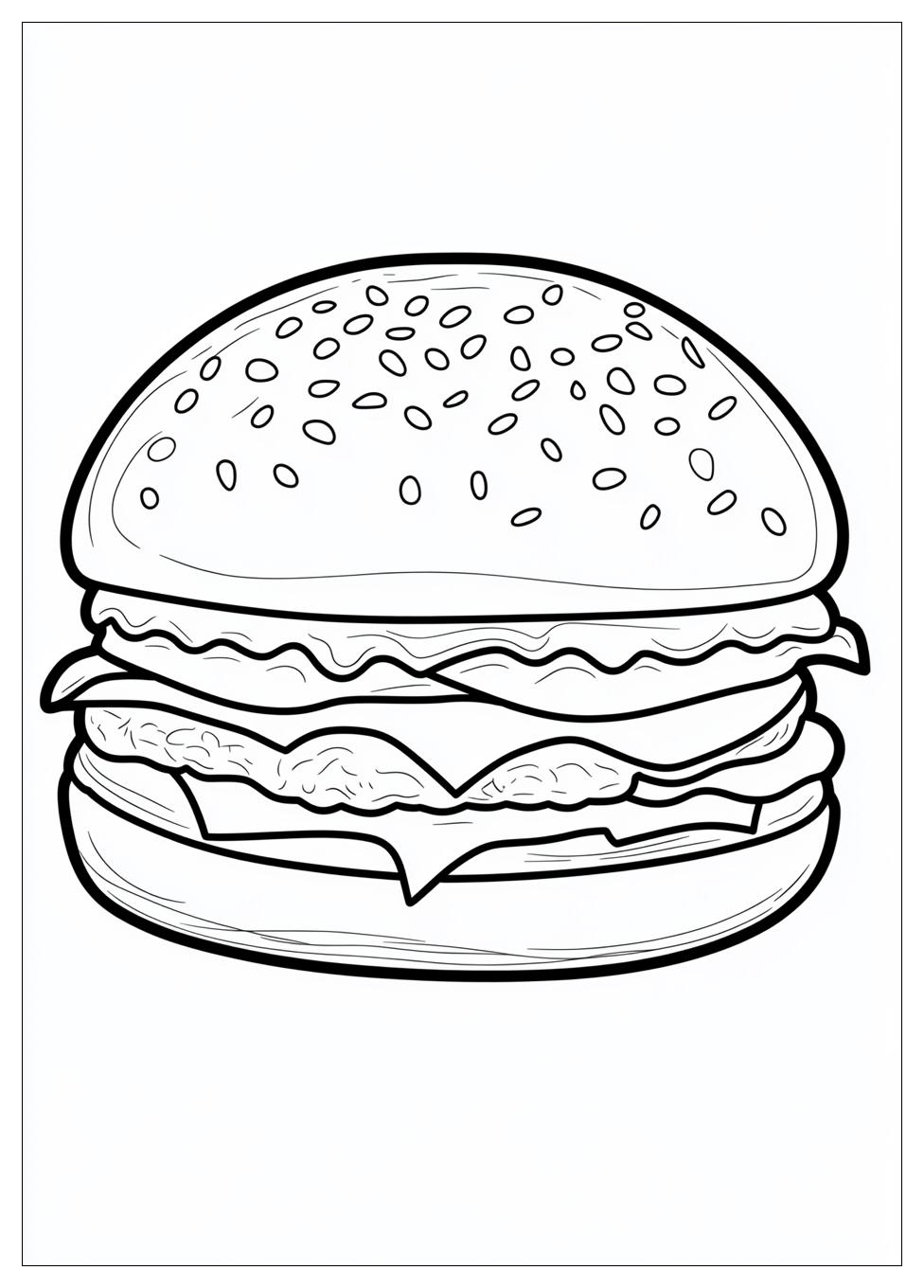 Kolorowanki Do Druku Burger 3