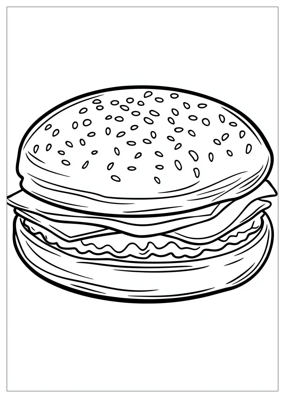 Kolorowanki Do Druku Burger 4