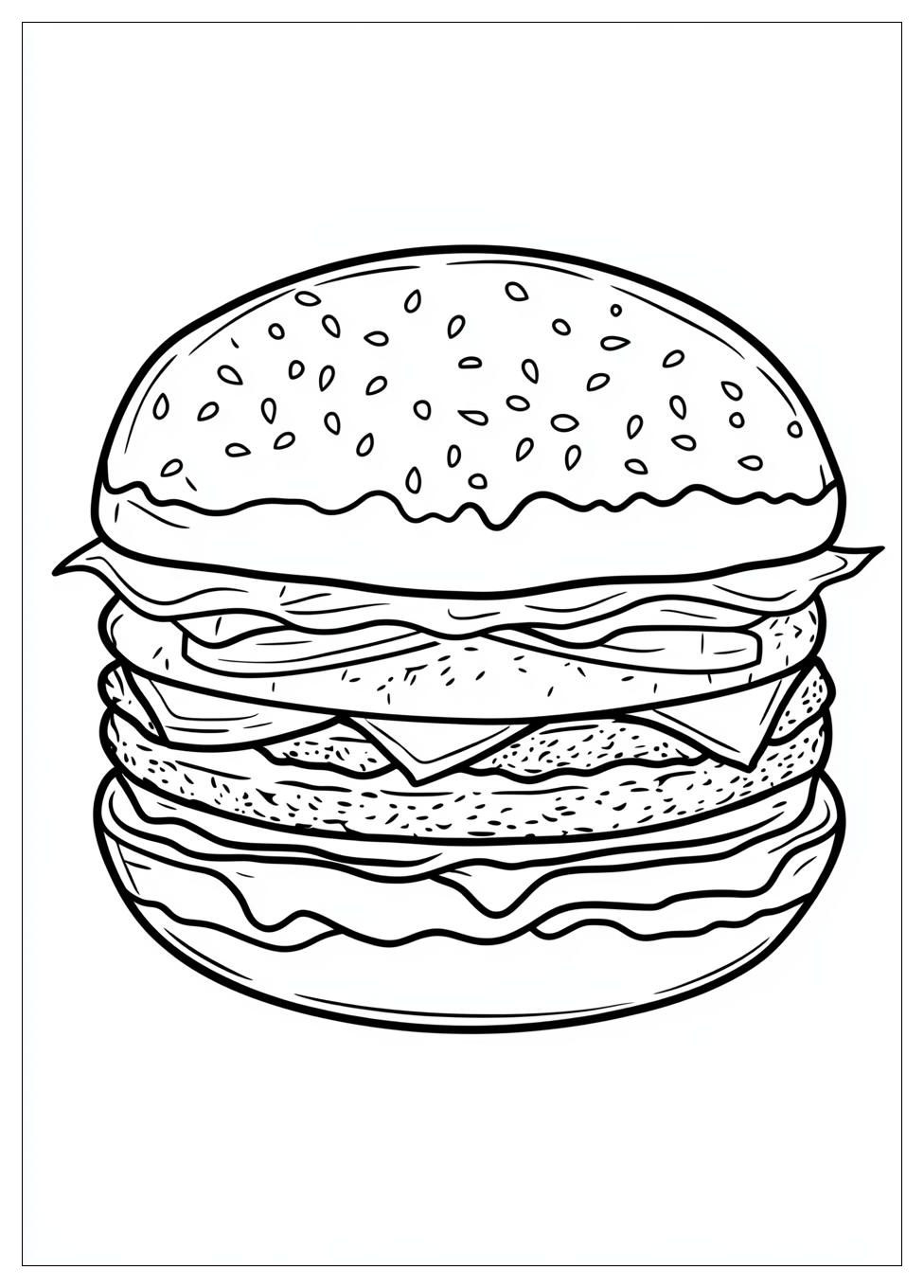 Kolorowanki Do Druku Burger 5