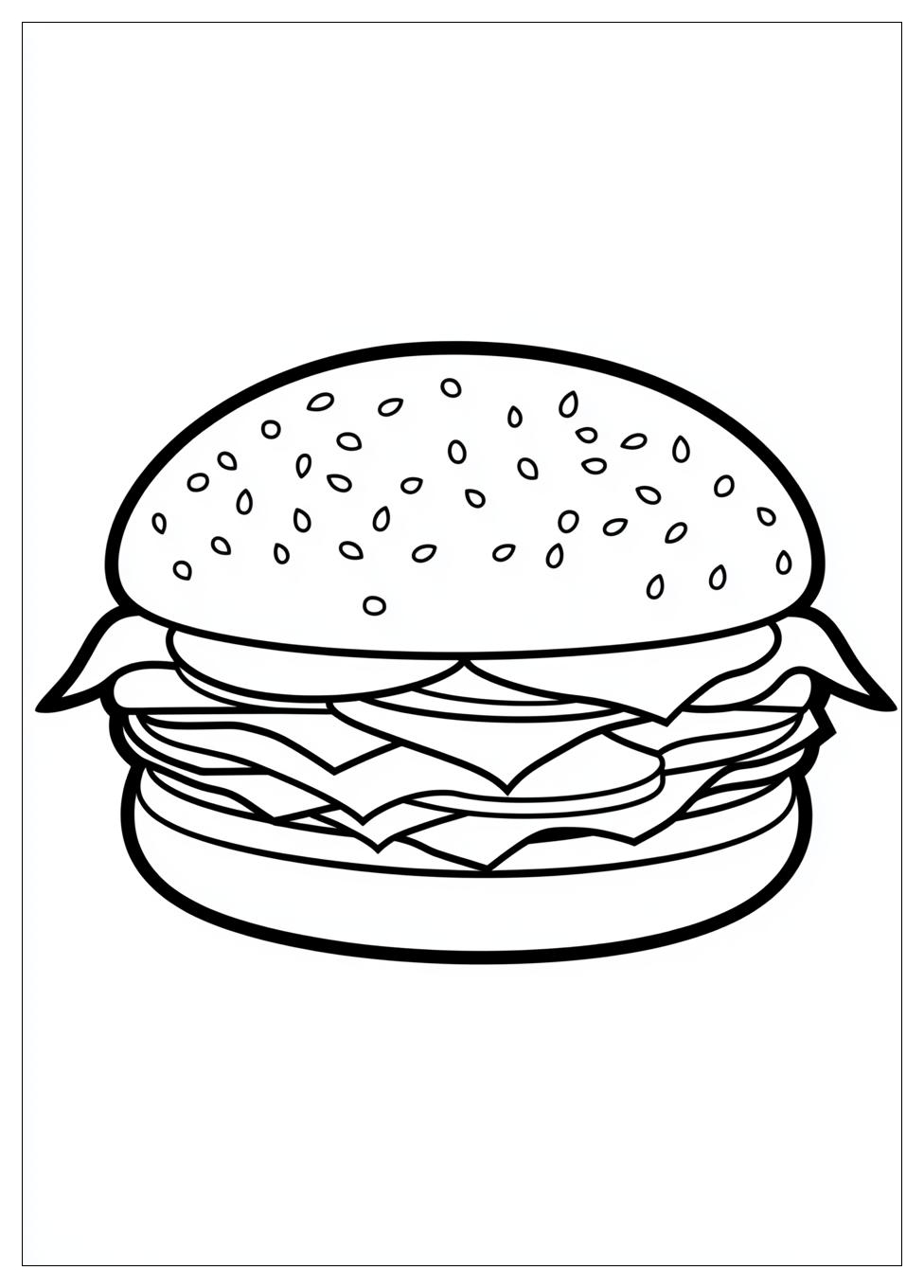 Kolorowanki Do Druku Burger 6