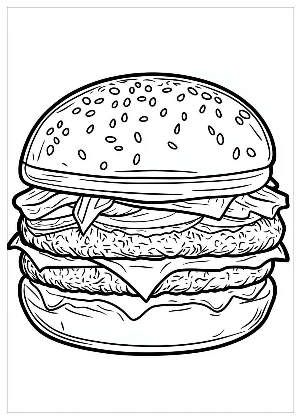 Kolorowanki Do Druku Burger 7