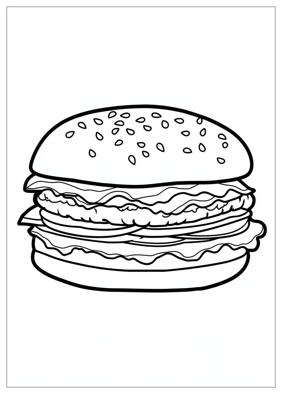 Kolorowanki Do Druku Burger 8