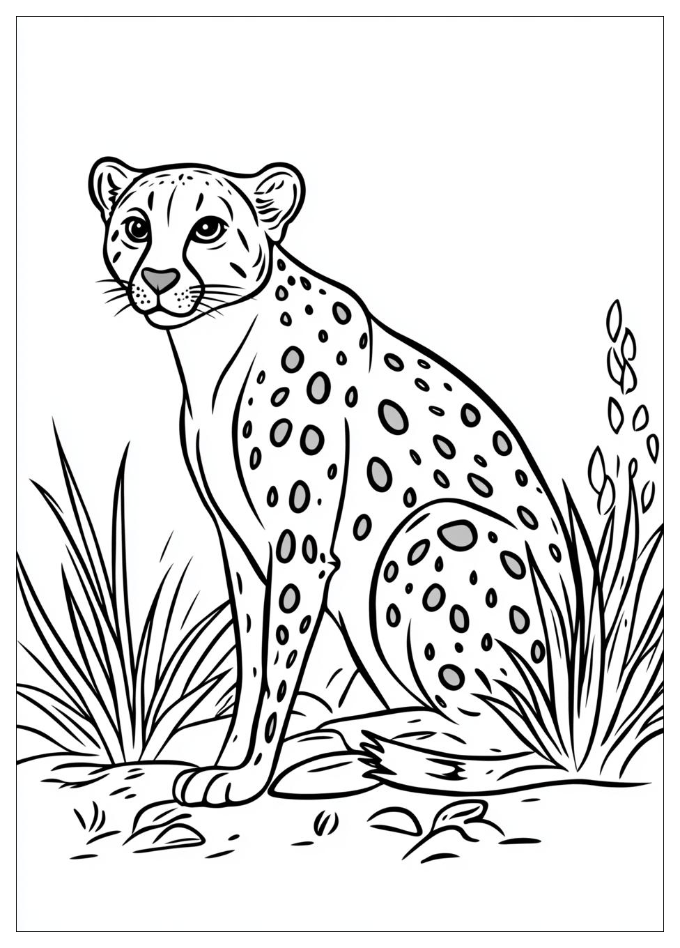 Kolorowanki Do Druku Cheetah 1