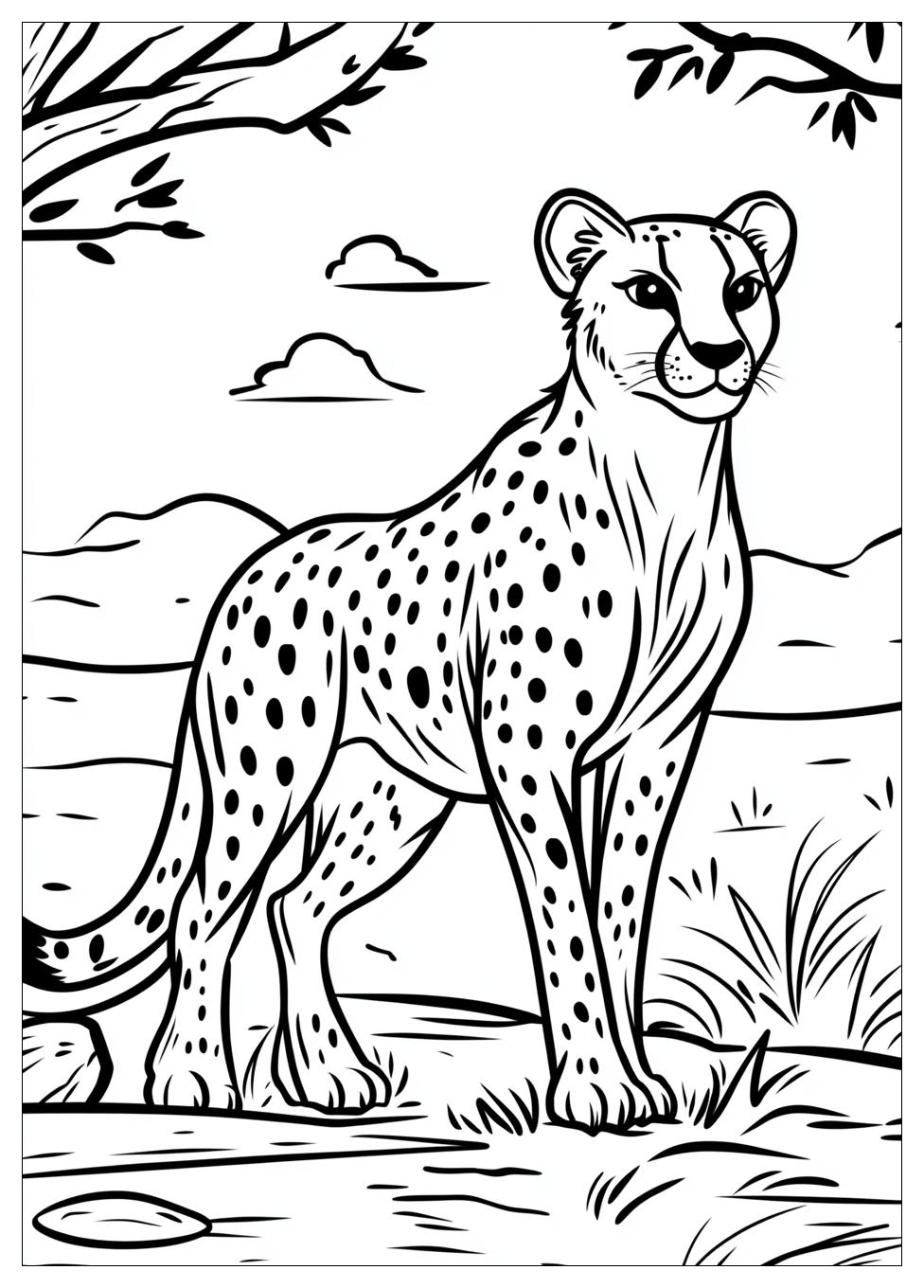 Kolorowanki Do Druku Cheetah 14