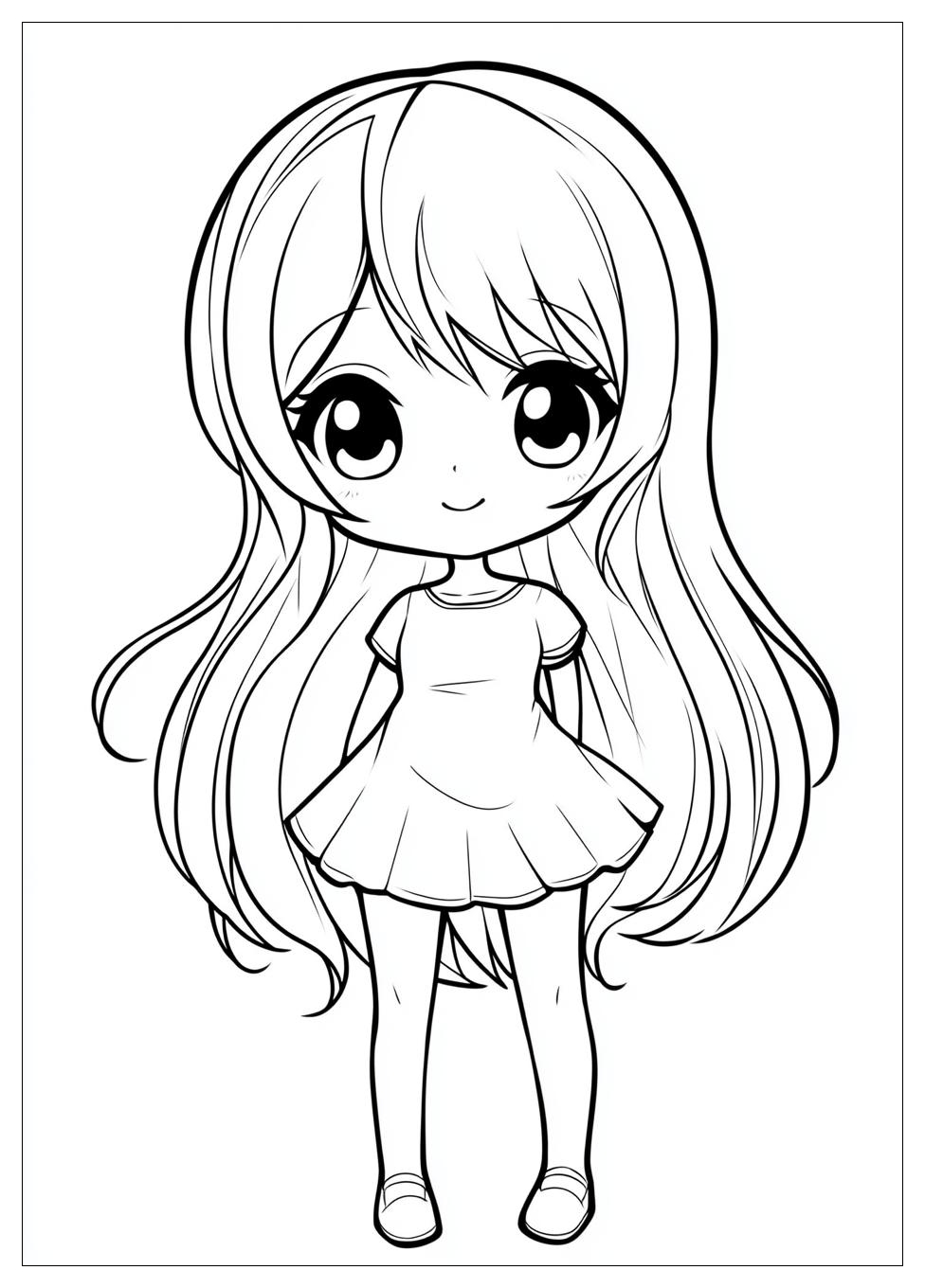 Kolorowanki Do Druku Chibi 14
