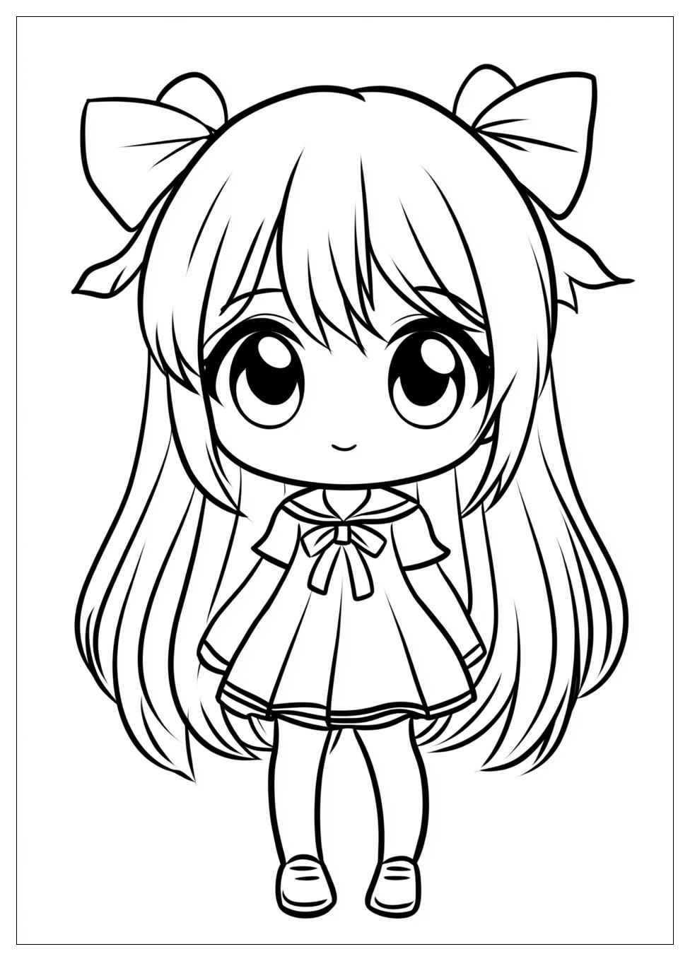 Kolorowanki Do Druku Chibi 20