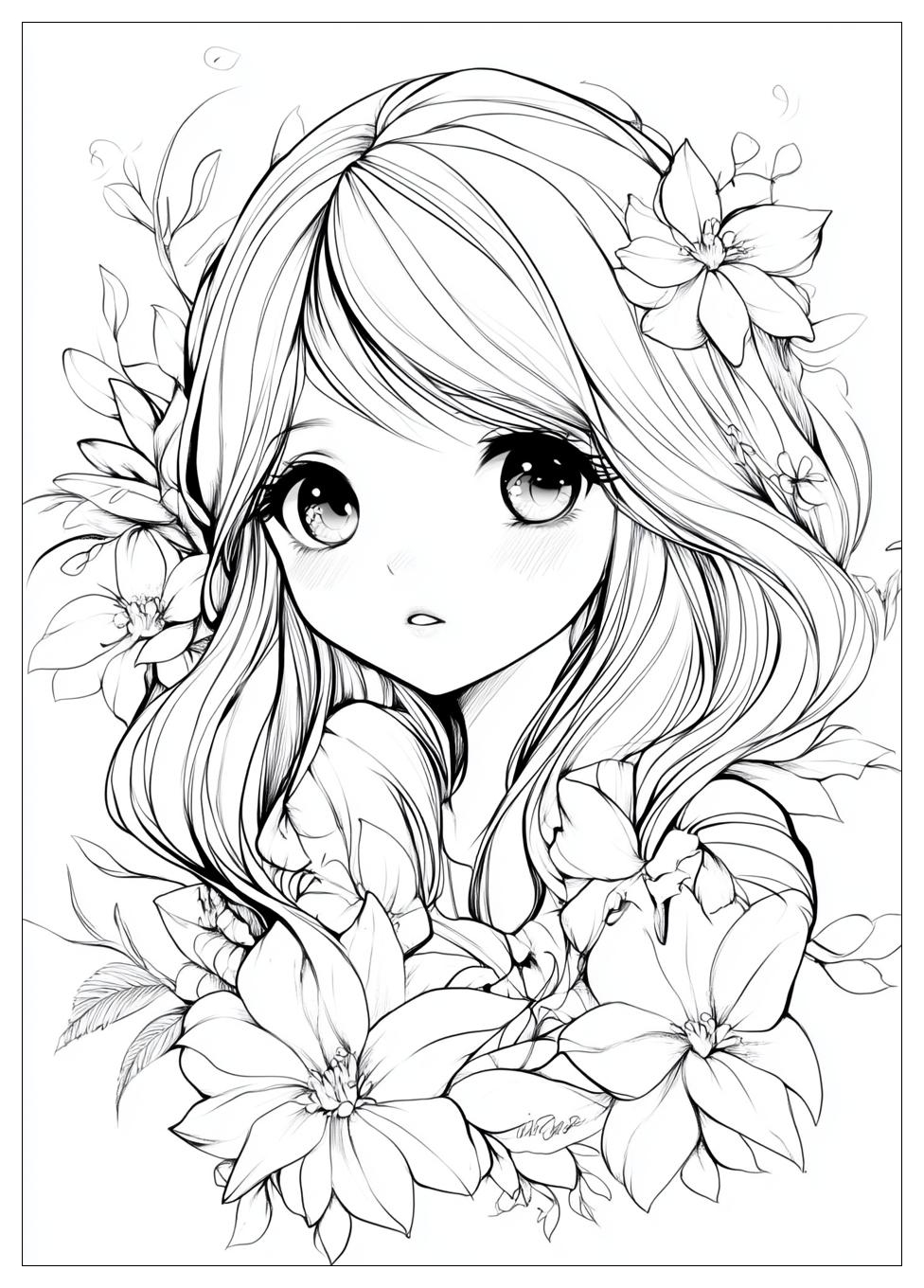 Kolorowanki Do Druku Chibi 23