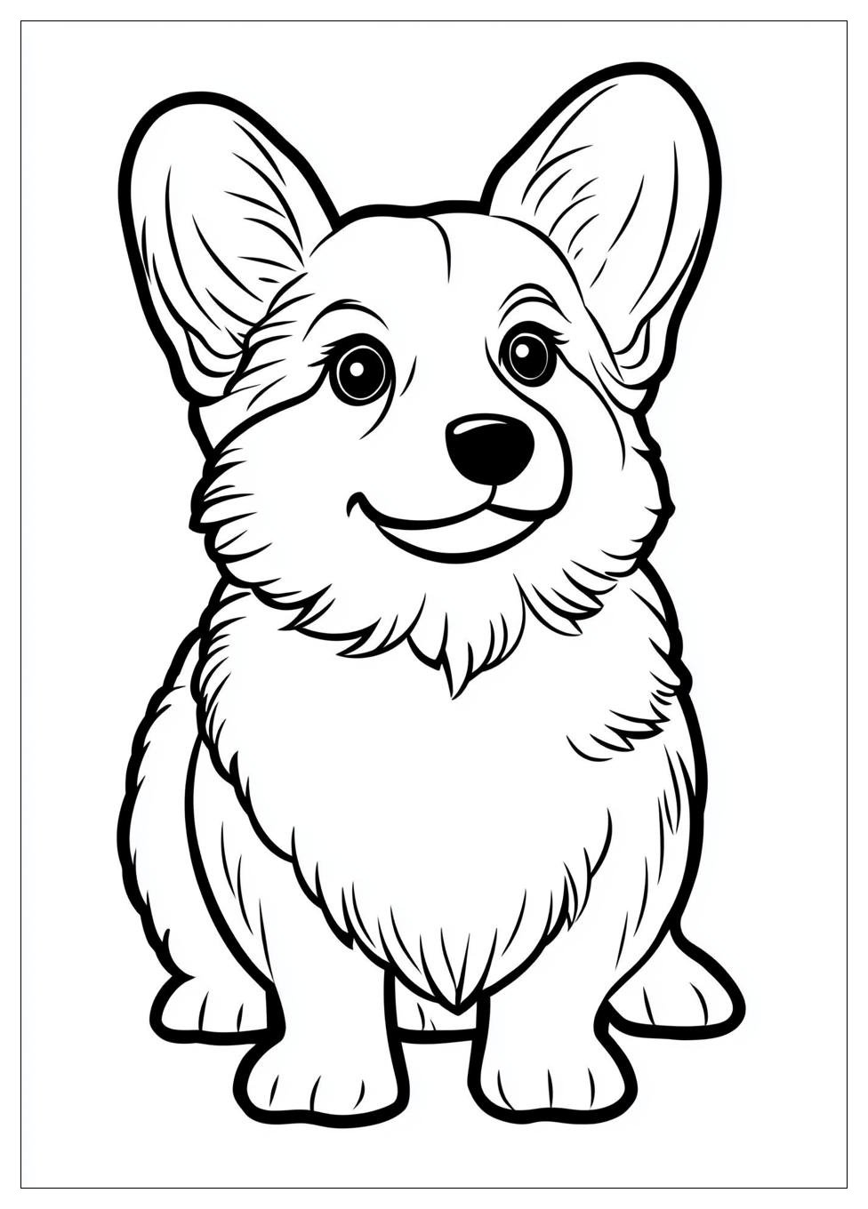 Kolorowanki Do Druku Corgi 1