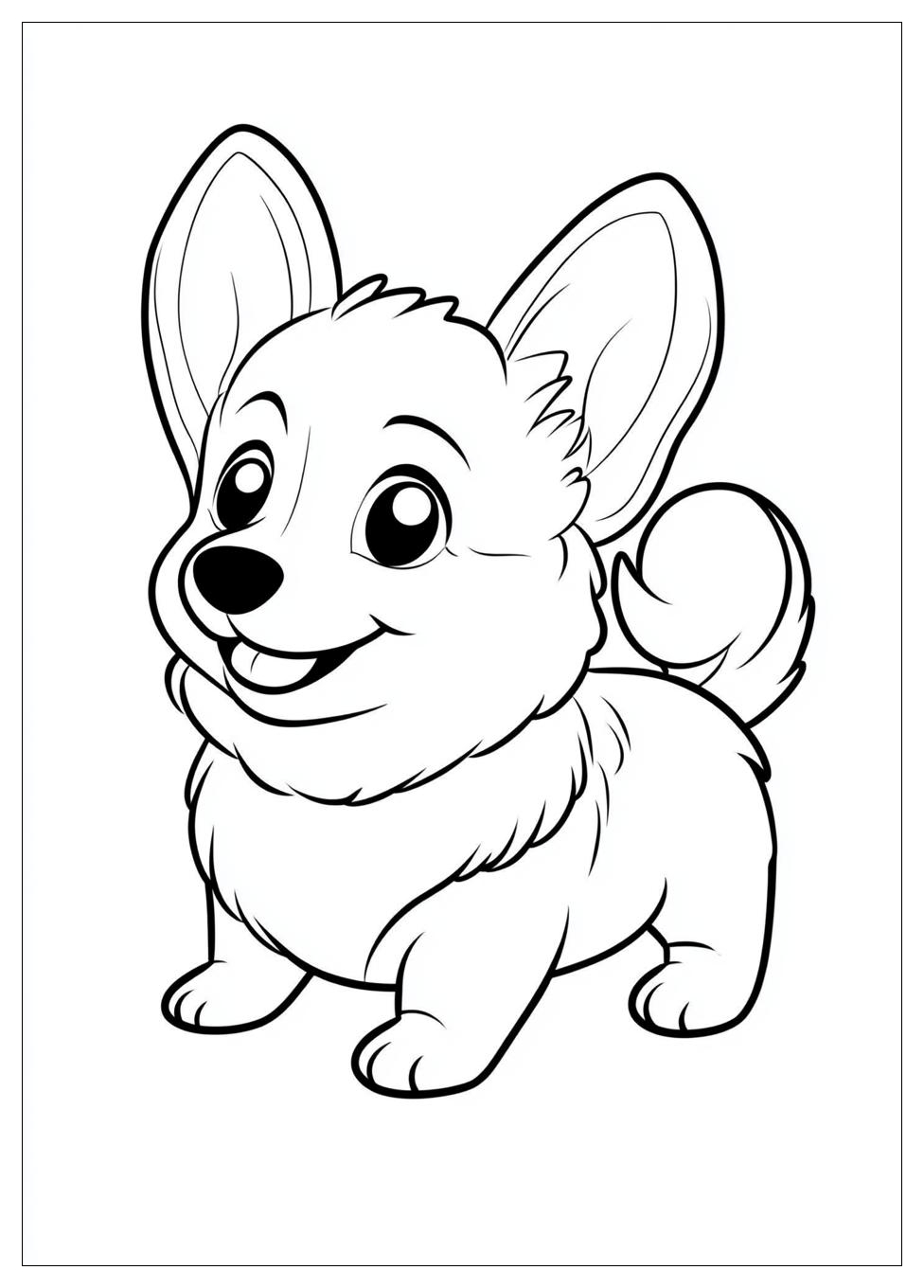Kolorowanki Do Druku Corgi 13