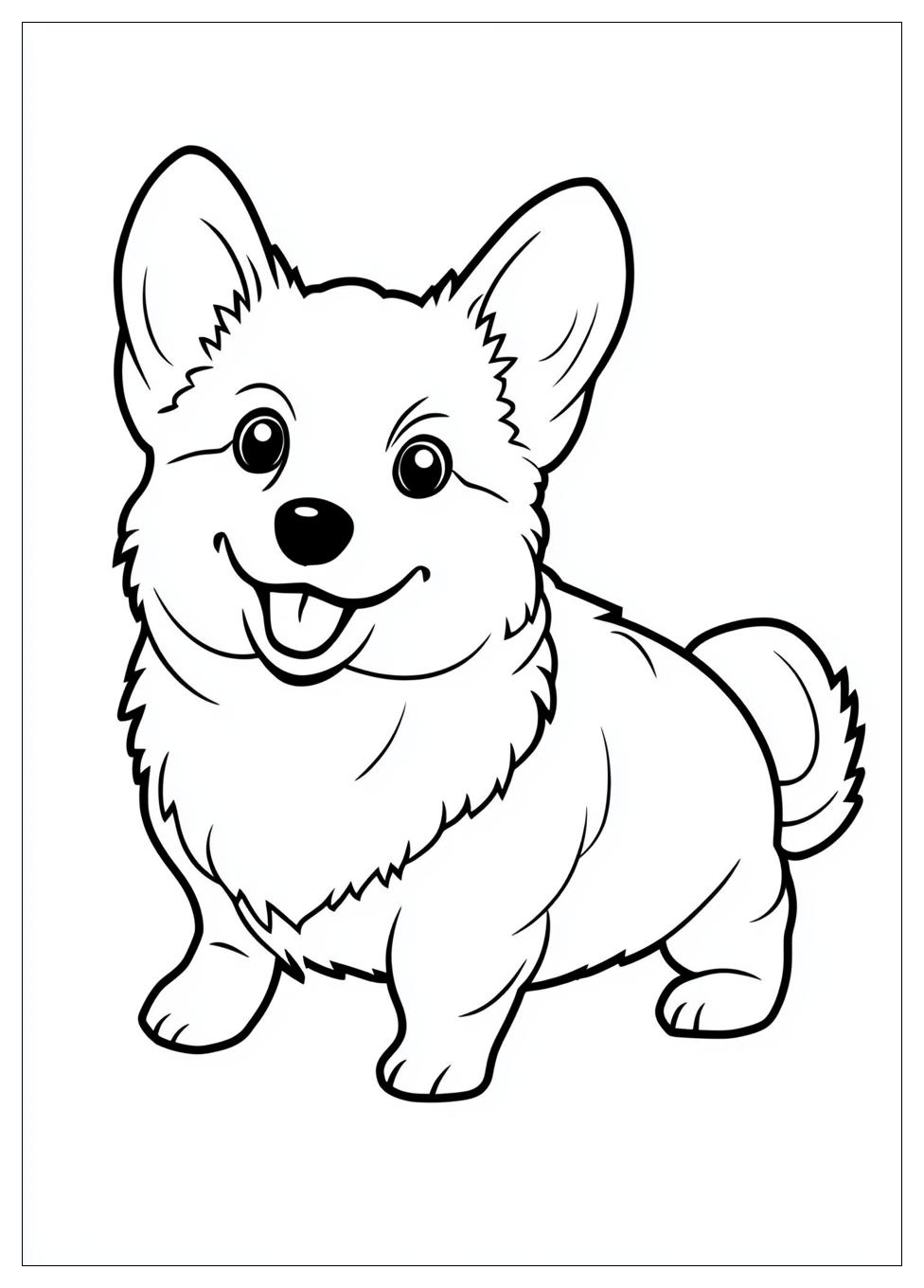 Kolorowanki Do Druku Corgi 6