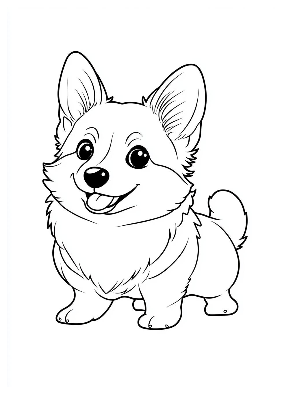 Kolorowanki Do Druku Corgi 7