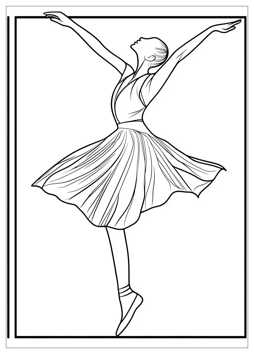 Kolorowanki Do Druku Dance 12