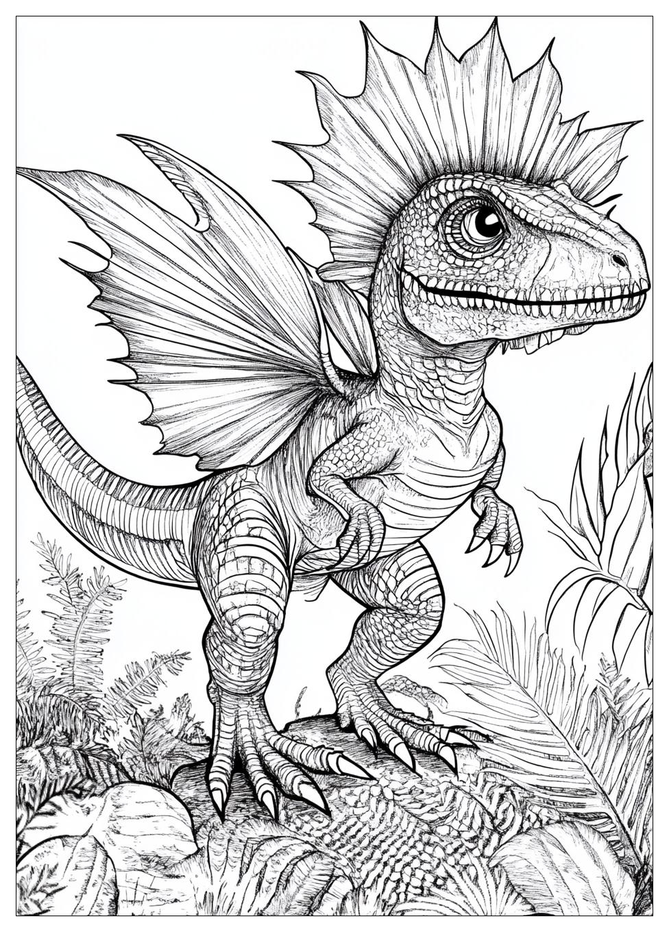 Kolorowanki Do Druku Dilofozaur 23
