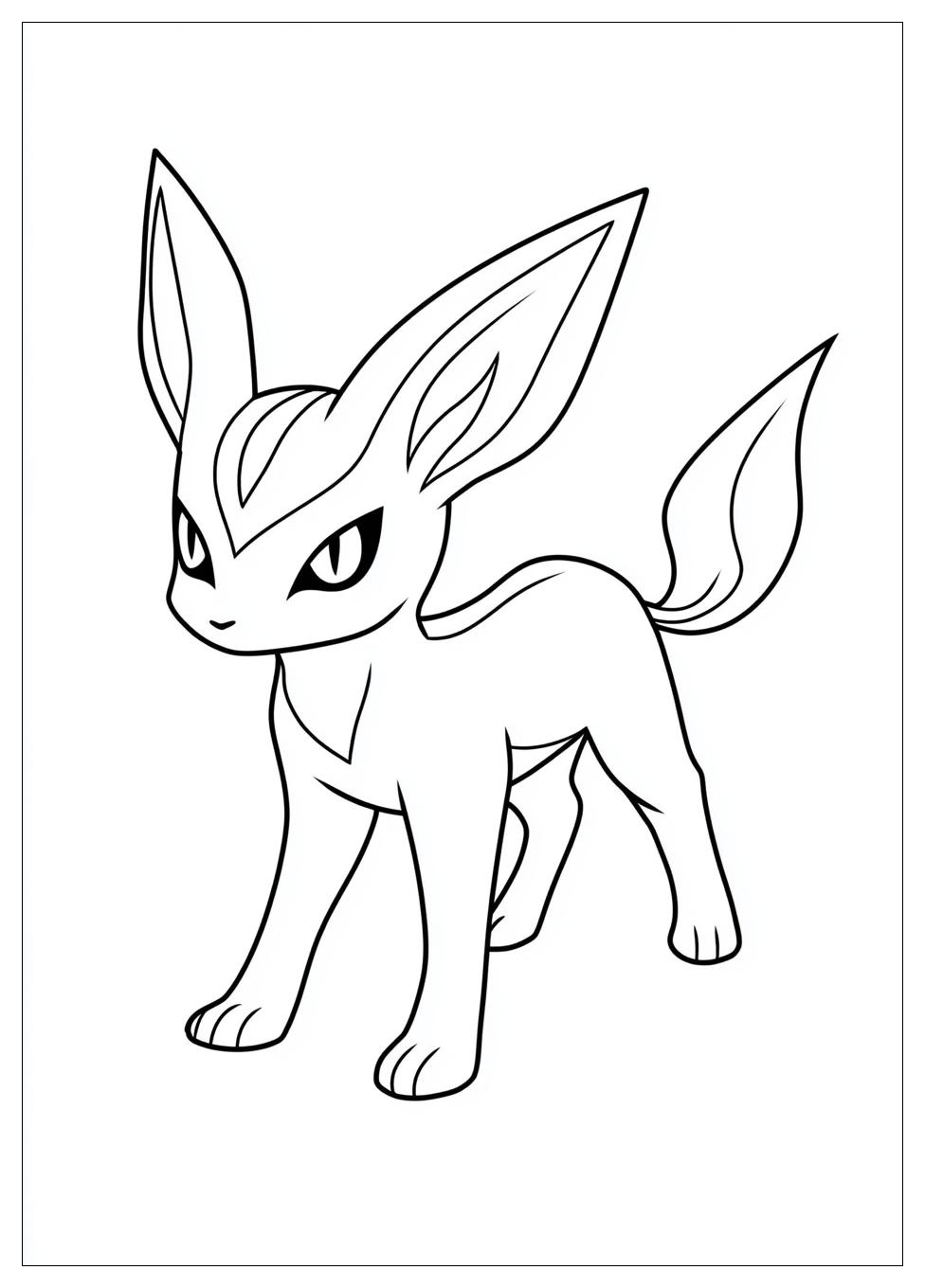 Kolorowanki Do Druku Espeon 17