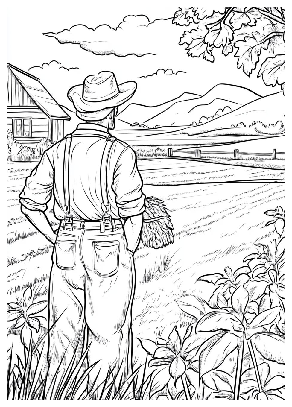 Kolorowanki Do Druku Farmer 21