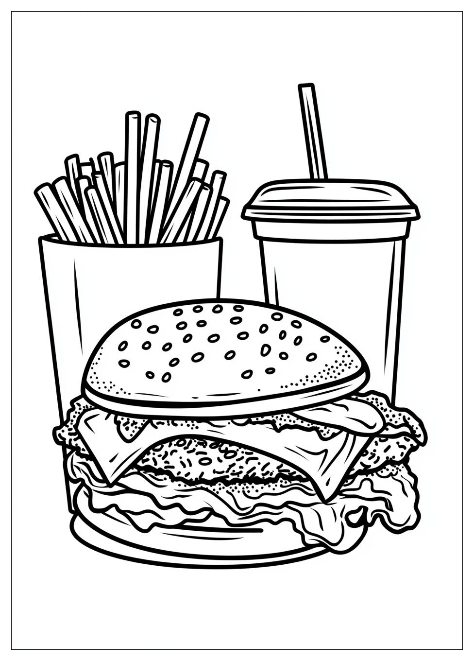Kolorowanki Do Druku Fast Food 1