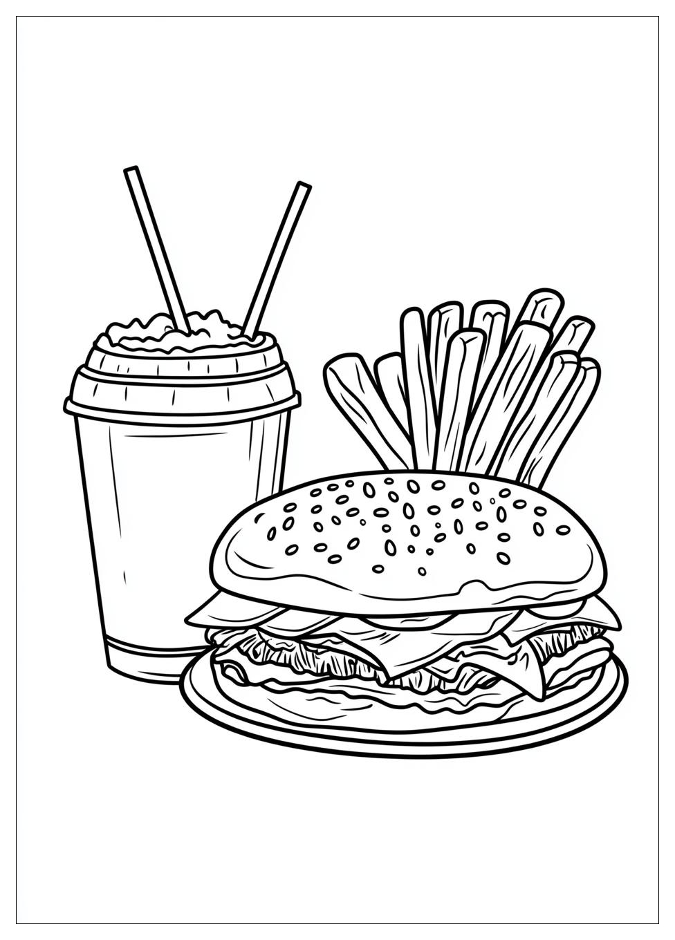 Kolorowanki Do Druku Fast Food 13
