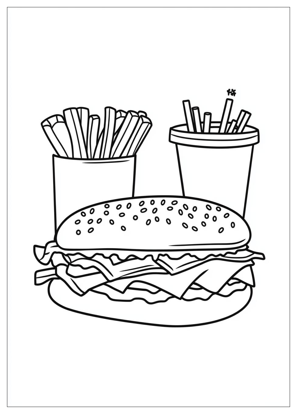 Kolorowanki Do Druku Fast Food 16