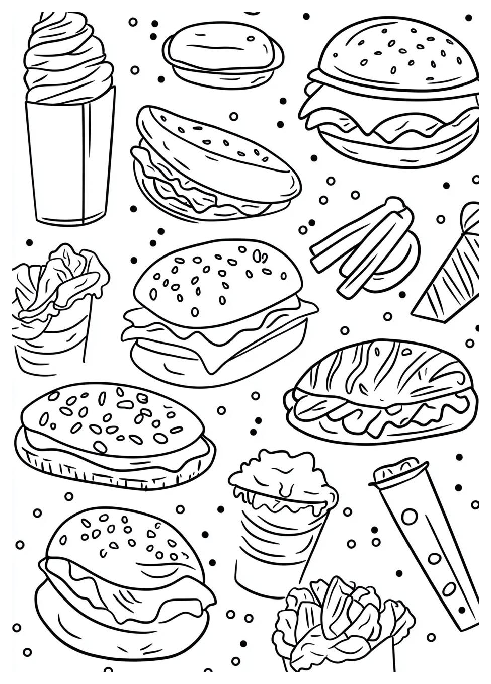 Kolorowanki Do Druku Fast Food 2