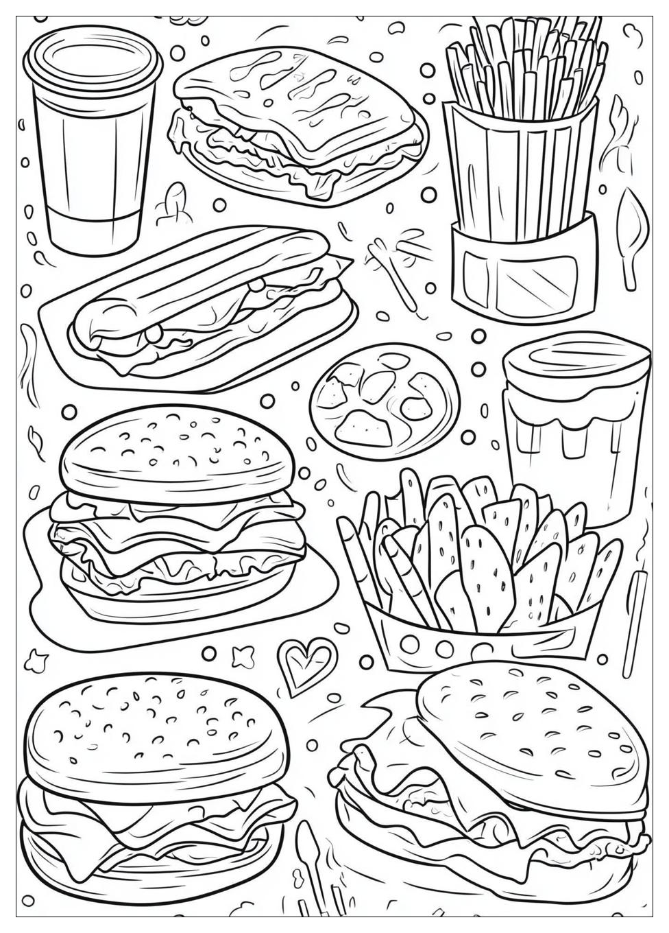 Kolorowanki Do Druku Fast Food 21