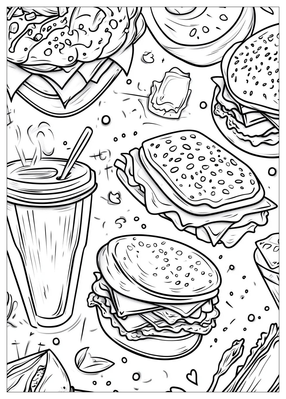 Kolorowanki Do Druku Fast Food 22