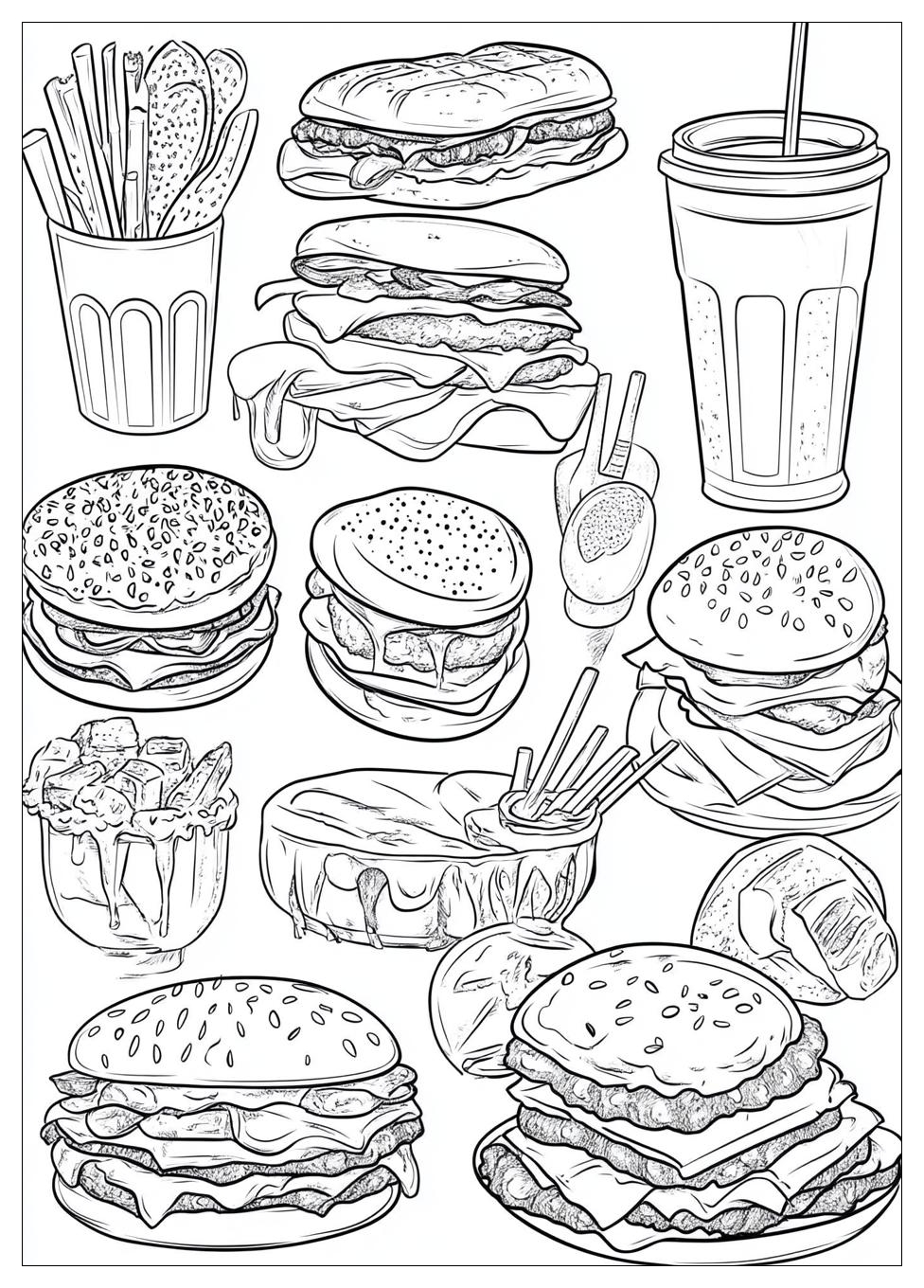 Kolorowanki Do Druku Fast Food 23