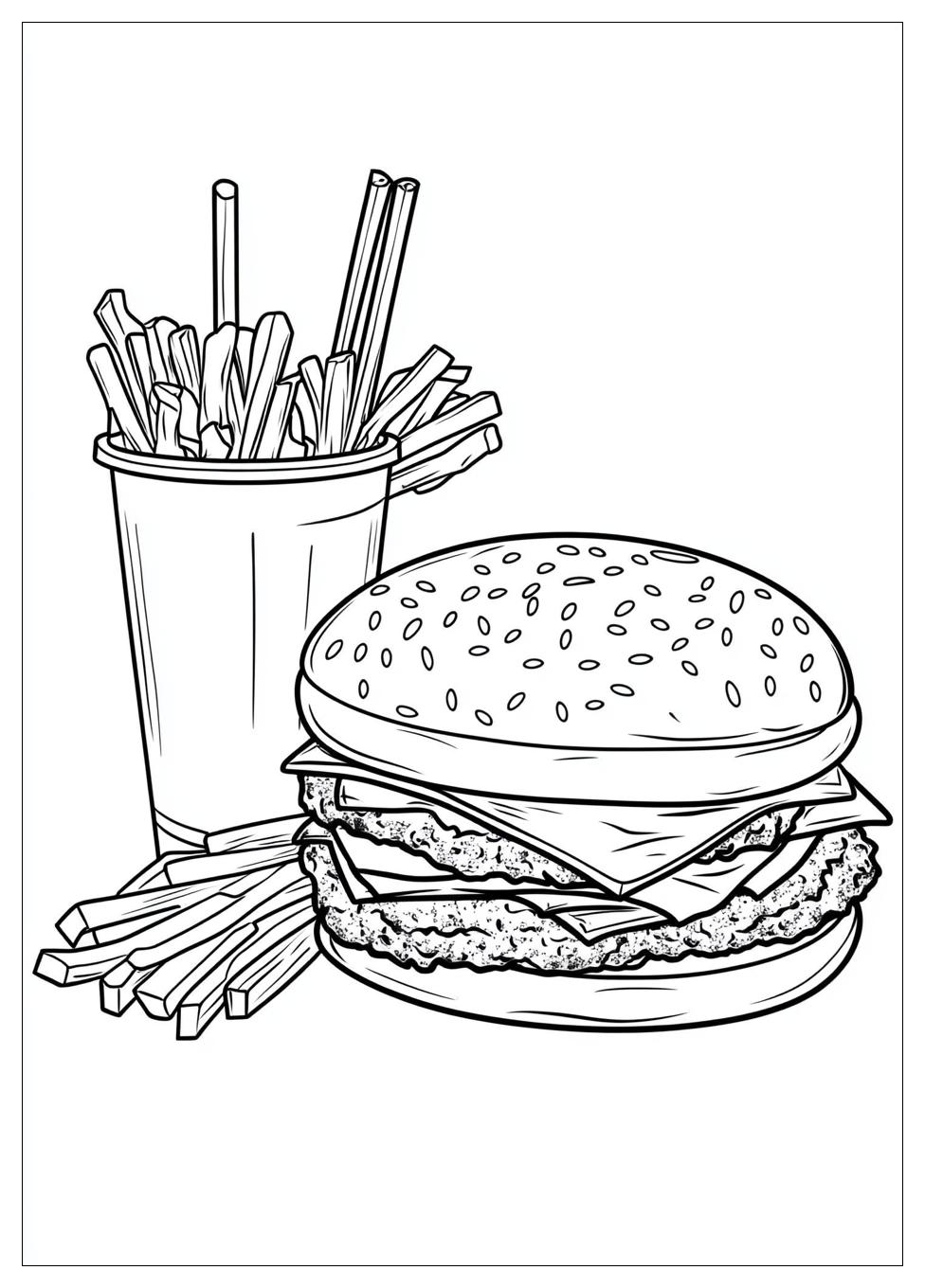 Kolorowanki Do Druku Fast Food 24