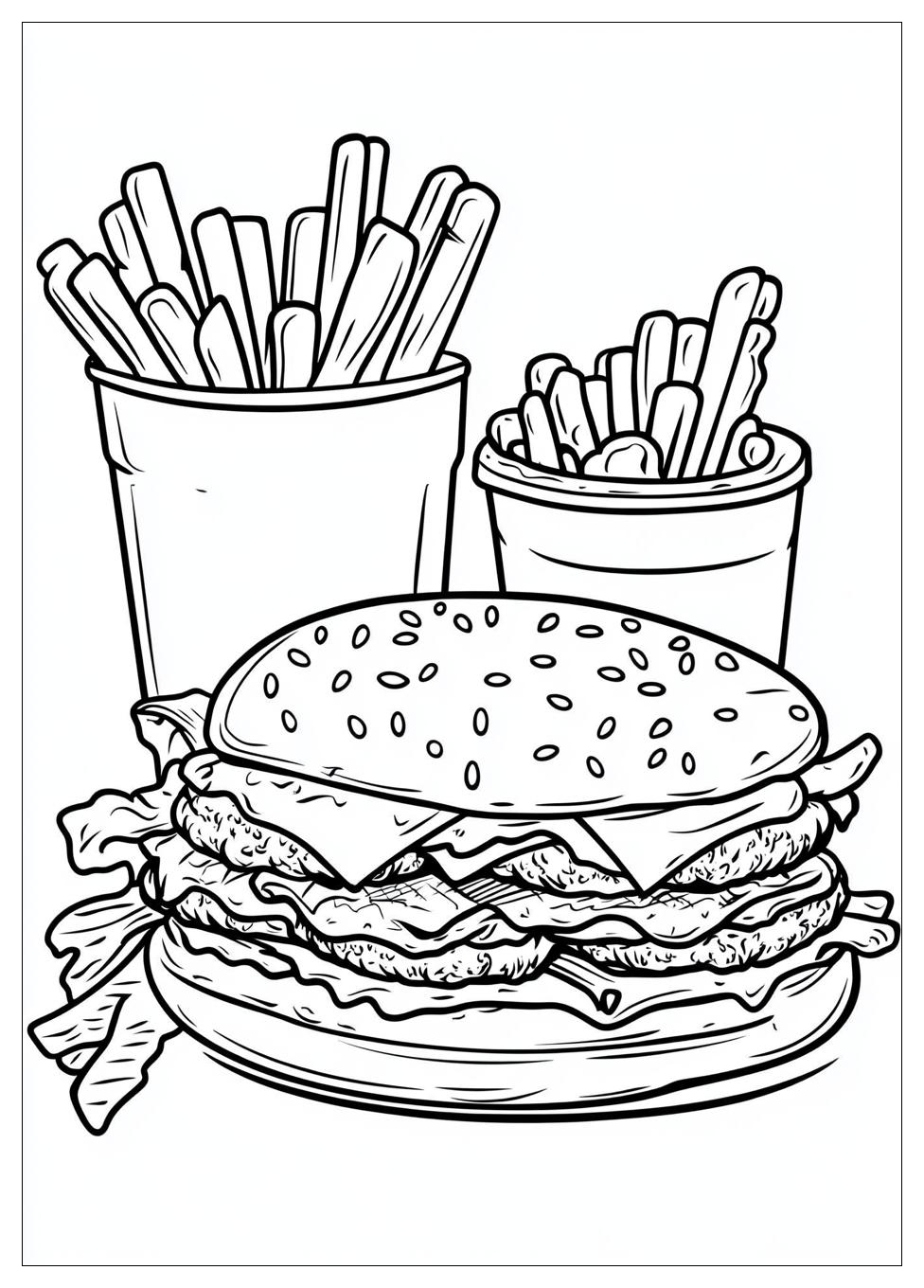 Kolorowanki Do Druku Fast Food 3