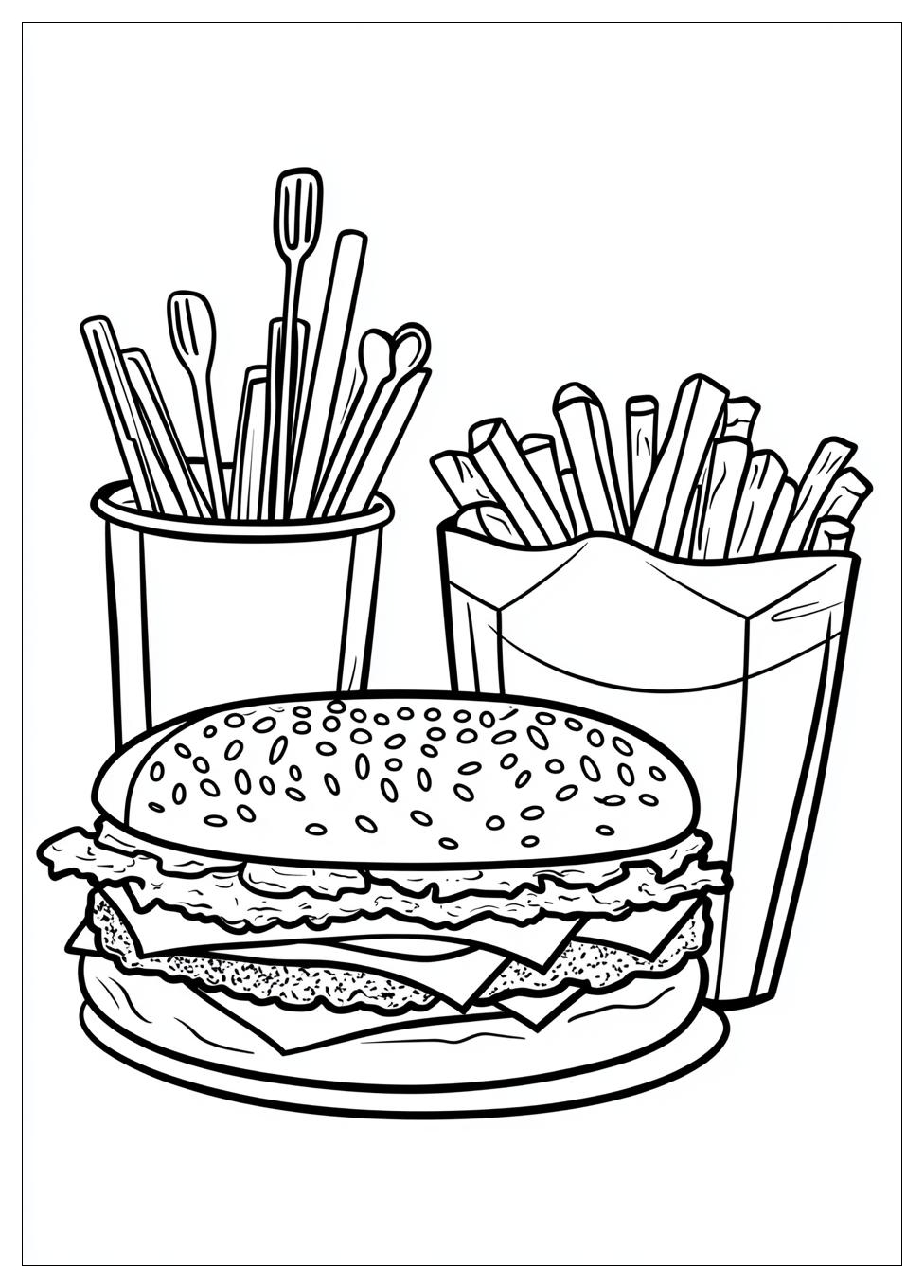 Kolorowanki Do Druku Fast Food 4