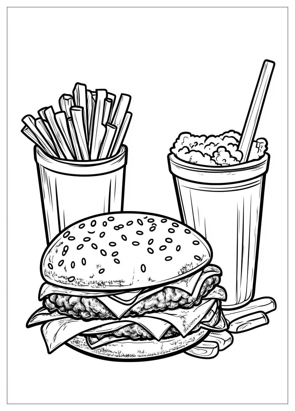 Kolorowanki Do Druku Fast Food 5