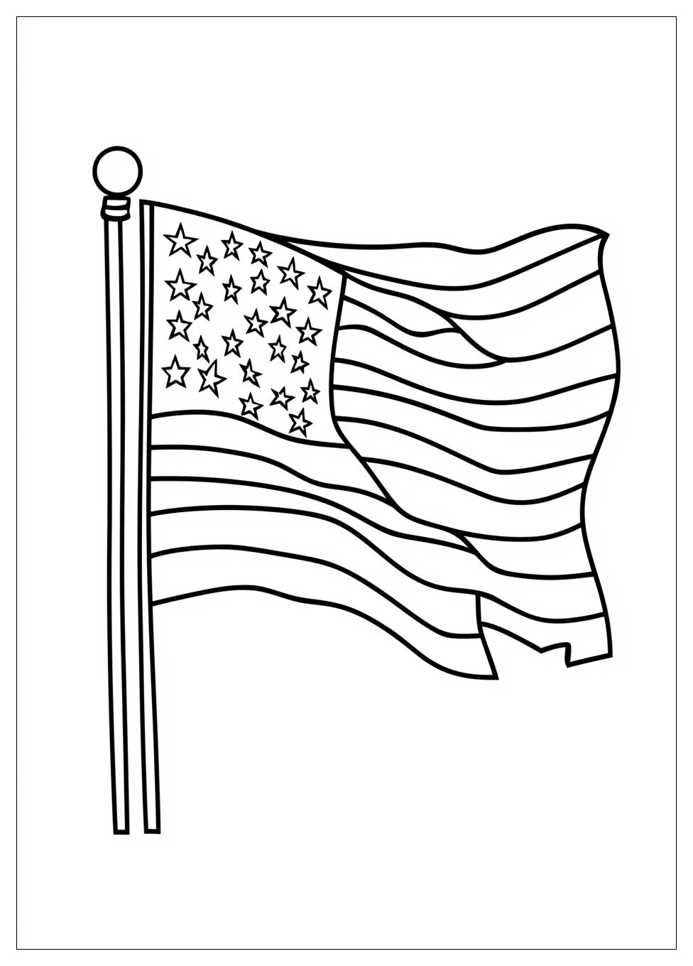 Kolorowanki Do Druku Flaga Usa 1