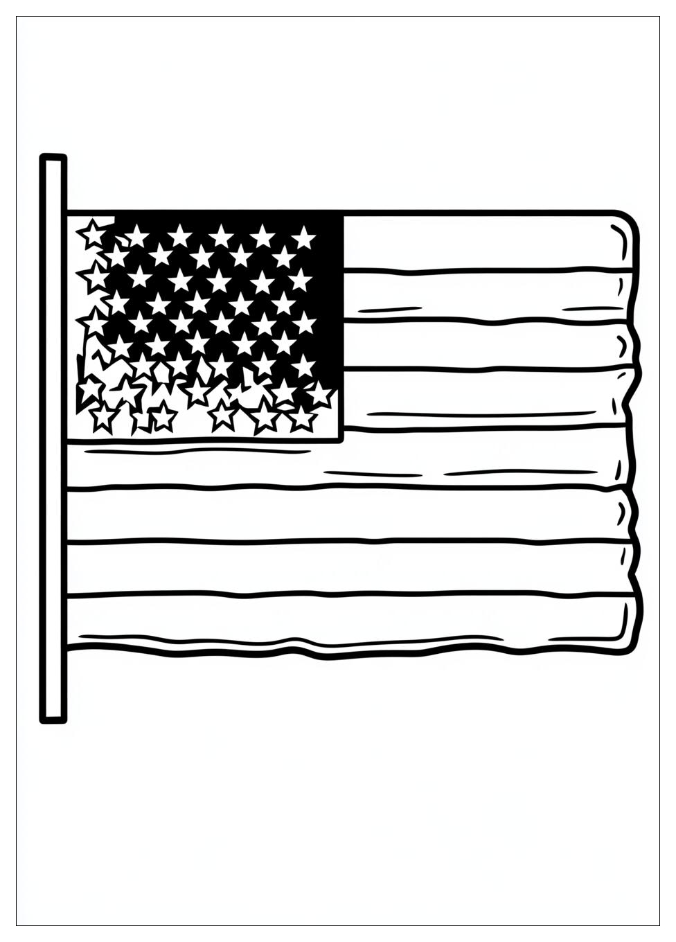 Kolorowanki Do Druku Flaga Usa 2